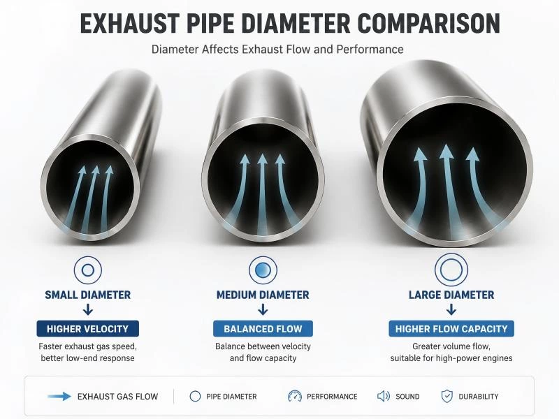 Exhaust Pipe Diameter Guide: How Size Affects Performance and Sound