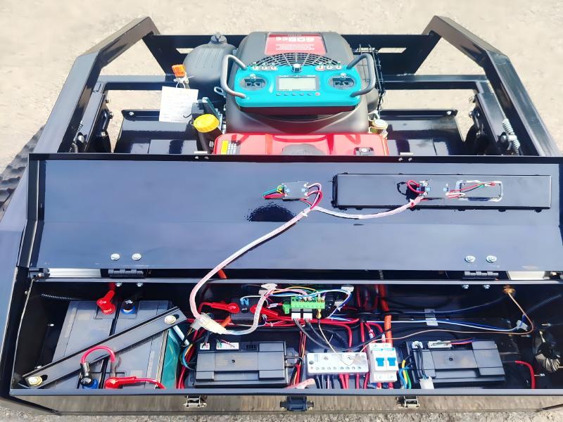 Triangular Track Remote Control Lawn Mower