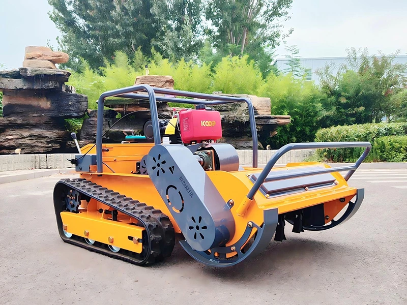 Triangular Track Remote Control Lawn Mower