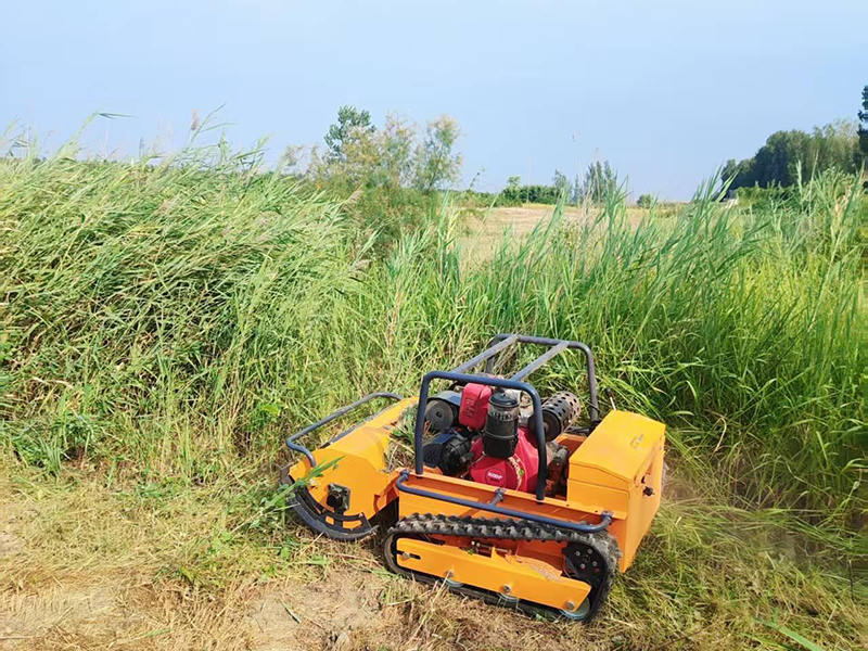 Triangular Track Remote Control Lawn Mower