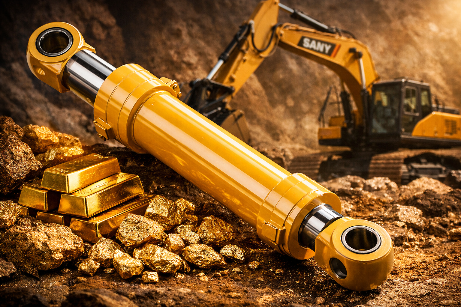 SANY Excavator Boom Cylinder Assembly 60024871