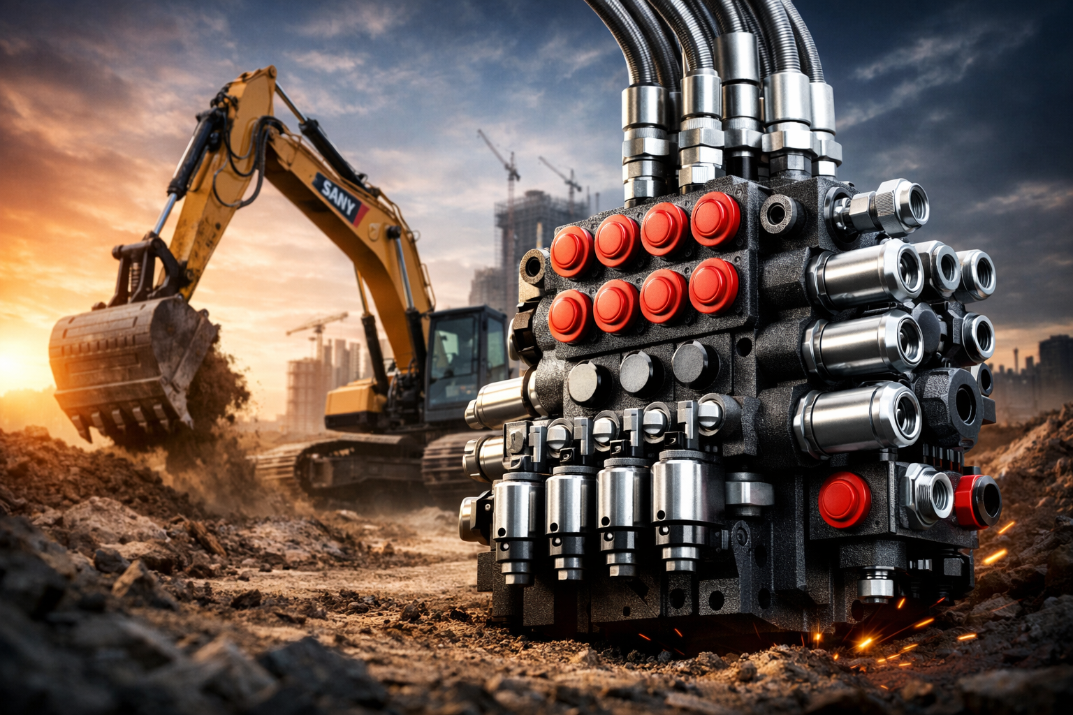 Excavator Hydraulic Control Valve  B220401001326