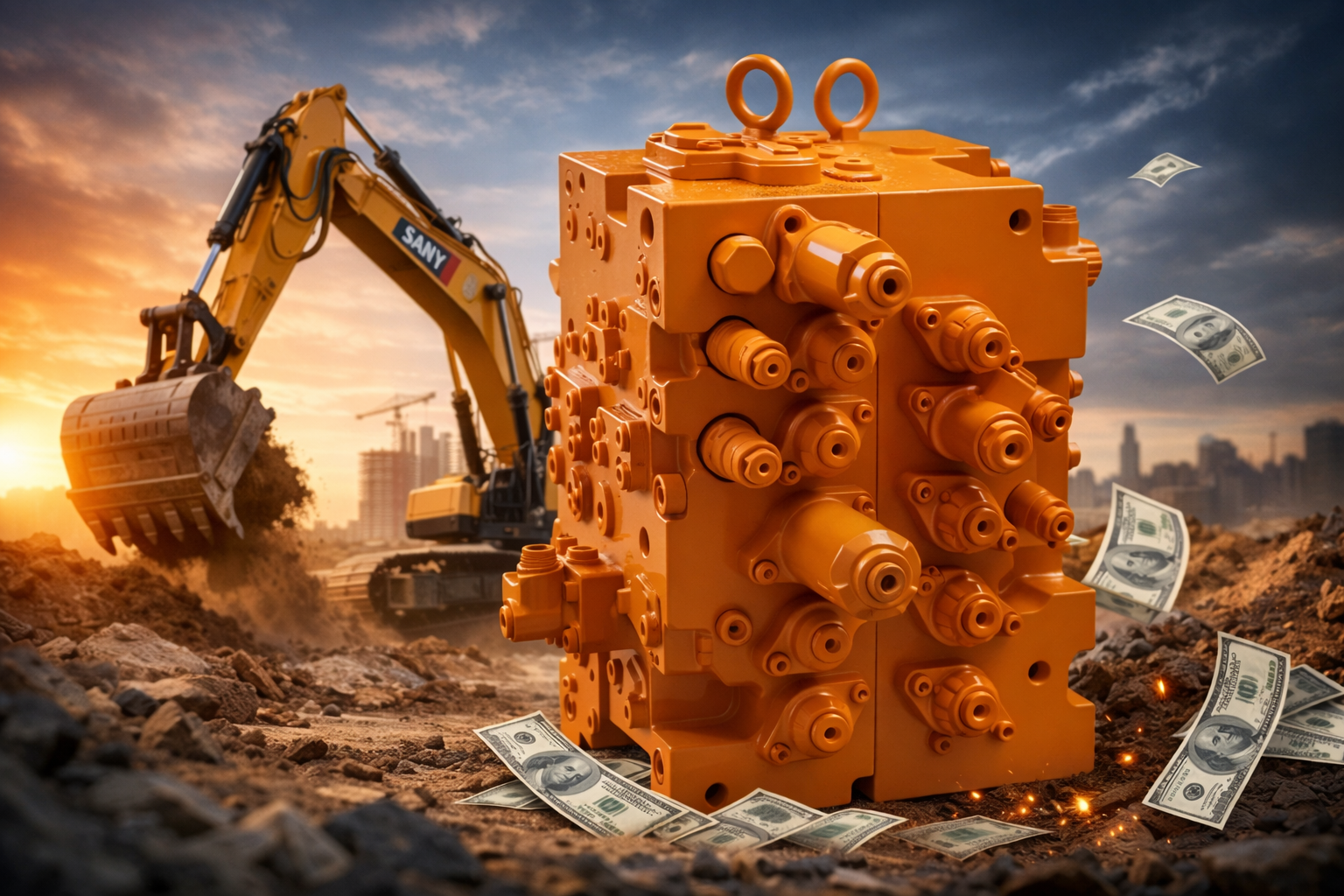 Excavator Control Valve Hydraulic B220401000600