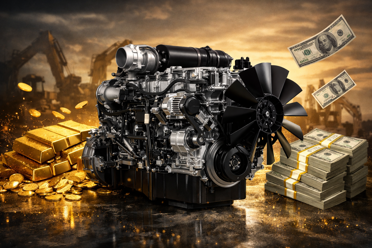 SANY Excavator Engine assembly 60233195